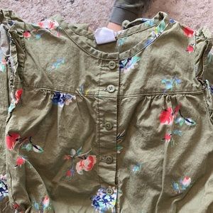 Little girls floral romper